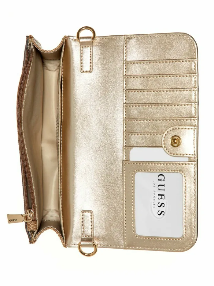 Handbags GUESS Women James Quattro G Crossbody Organizer Wallet Dove Logo Handbags GUESS Women James Quattro G Crossbody Organizer Wallet Dove Logo