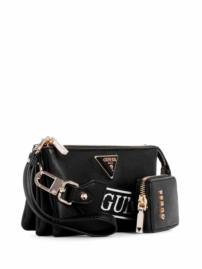 Handbags GUESS Women Latona Mini Crossbody Black Handbags GUESS Women Latona Mini Crossbody Black