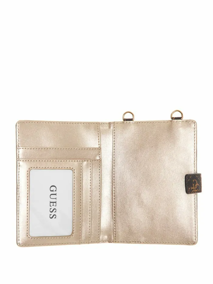Handbags GUESS WomenMen Laurel Chain Passport Case Latte Logo Handbags GUESS WomenMen Laurel Chain Passport Case Latte Logo