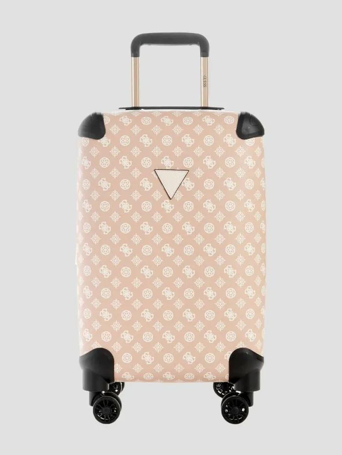 Handbags GUESS WomenMen Wilder Peony 208243 8Wheel Suitcase NudeBlush Multi