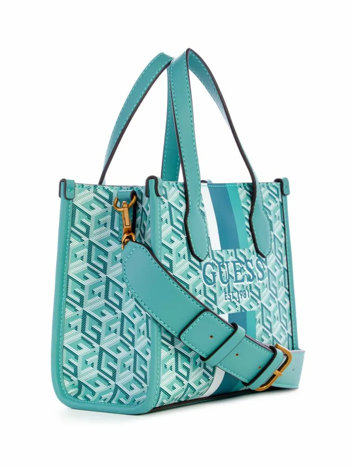 Handbags GUESS Women Silvana Mini Totes Trinidad Indigo Wash Handbags GUESS Women Silvana Mini Totes Trinidad Indigo Wash