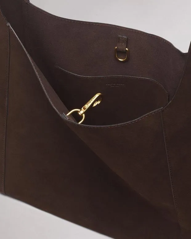 Handbags rag and bone Women Belize Suede Shopper Dark Espresso Suede
