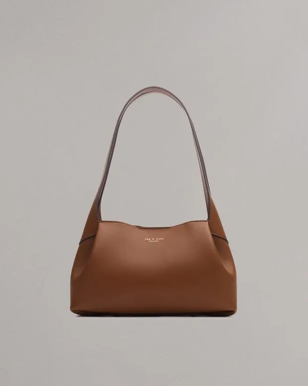 Handbags rag and bone Women Slade Calf Leather Shoulder Bag Antique WhiteBlackCognac