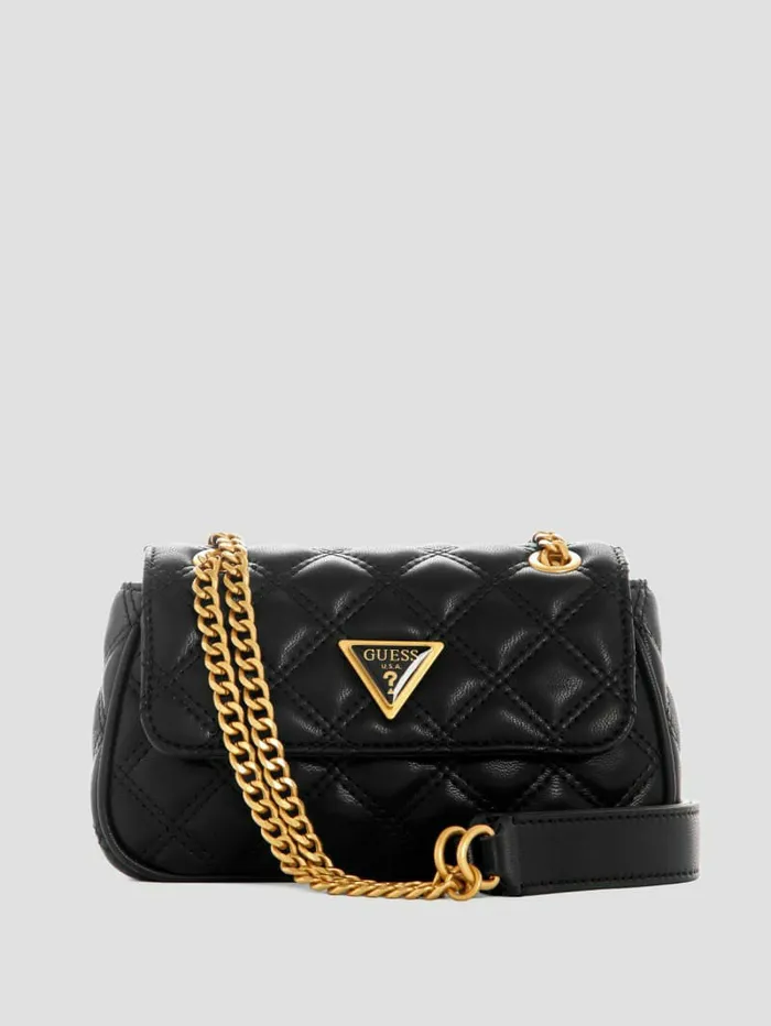 Handbags Women GUESS Giully Mini Convertible Crossbody Black