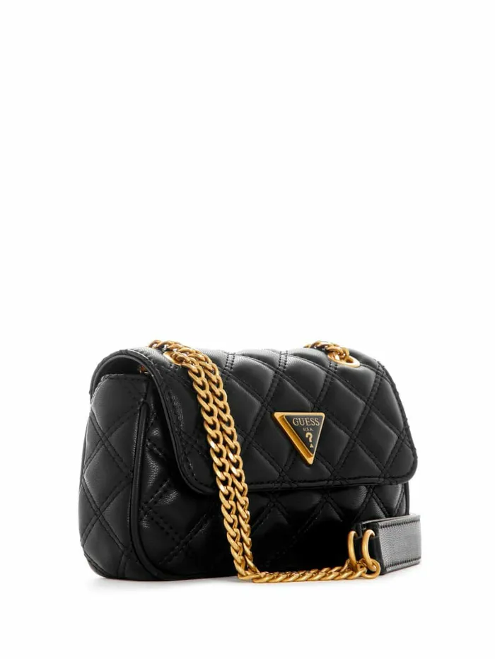 Handbags Women GUESS Giully Mini Convertible Crossbody Black Handbags Women GUESS Giully Mini Convertible Crossbody Black
