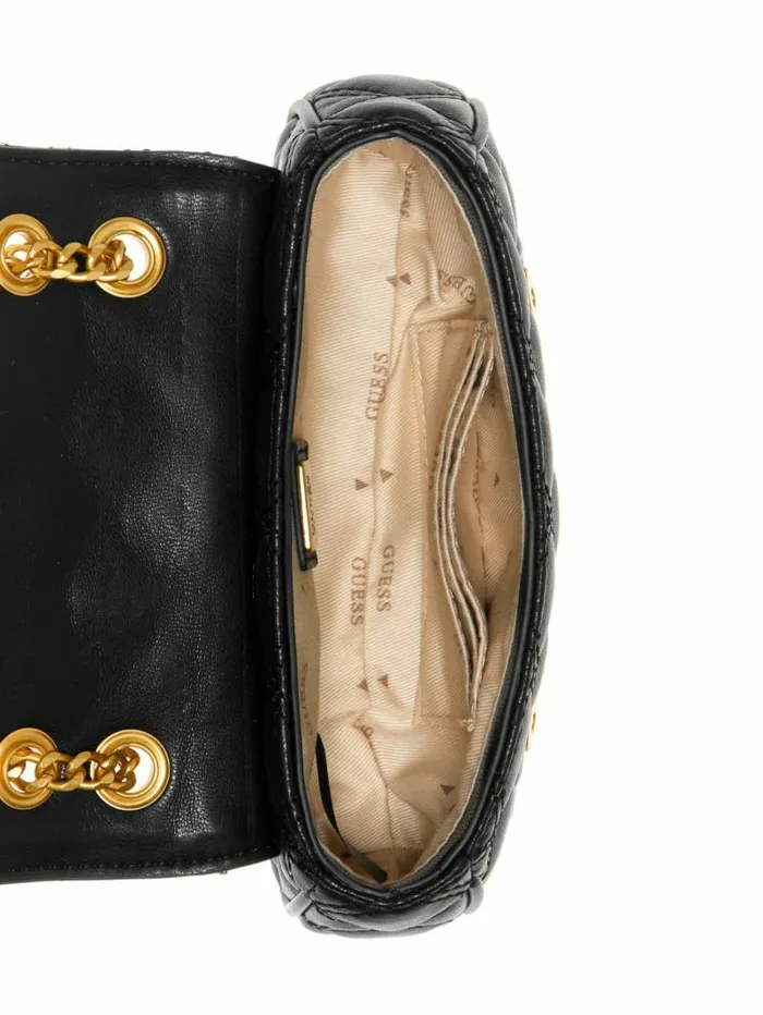Handbags Women GUESS Giully Mini Convertible Crossbody Black Handbags Women GUESS Giully Mini Convertible Crossbody Black