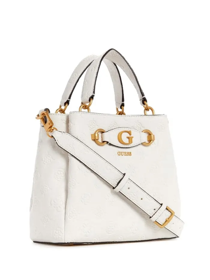 Handbags Women GUESS Izzy Girlfriend Mini Satchel Steel Handbags Women GUESS Izzy Girlfriend Mini Satchel Steel