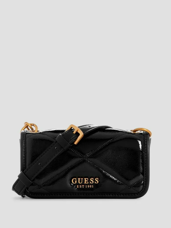 Handbags WomenKids Cilian Quilted Mini Crossbody Black GUESS