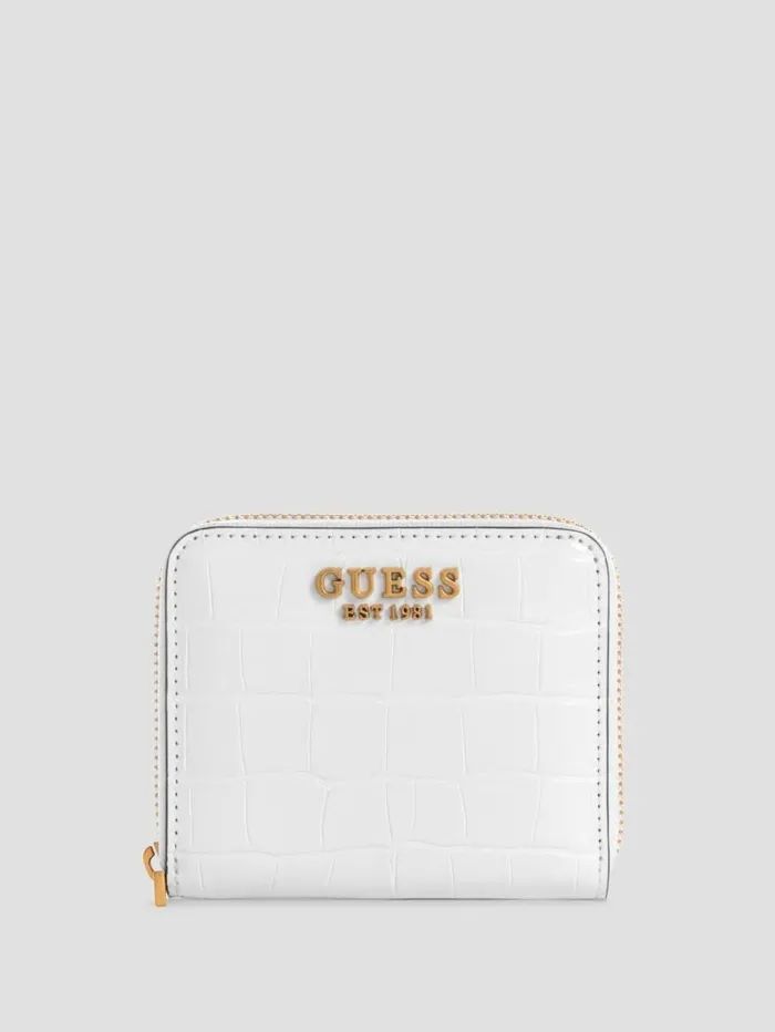 Handbags Women Laurel Small ZipAround Wallet White Multi GUESS