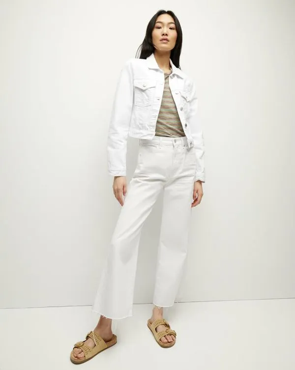 Hartford Denim Jacket White Women Veronica Beard Jackets and Outerwear Hartford Denim Jacket White Women Veronica Beard Jackets and Outerwear