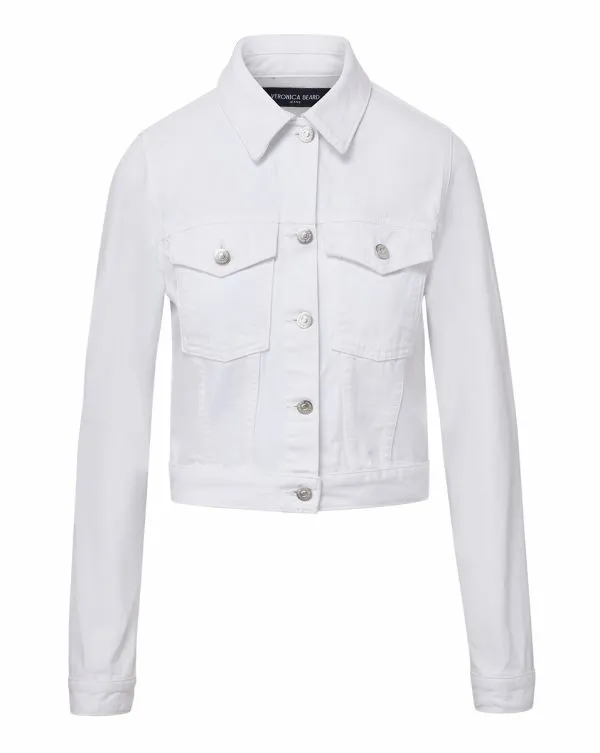 Hartford Denim Jacket White Women Veronica Beard Jackets and Outerwear Hartford Denim Jacket White Women Veronica Beard Jackets and Outerwear