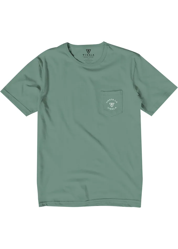 Hasta La Vissla Organic Pkt Tee Jade Men Premium Tees Vissla Hasta La Vissla Organic Pkt Tee Jade Men Premium Tees Vissla