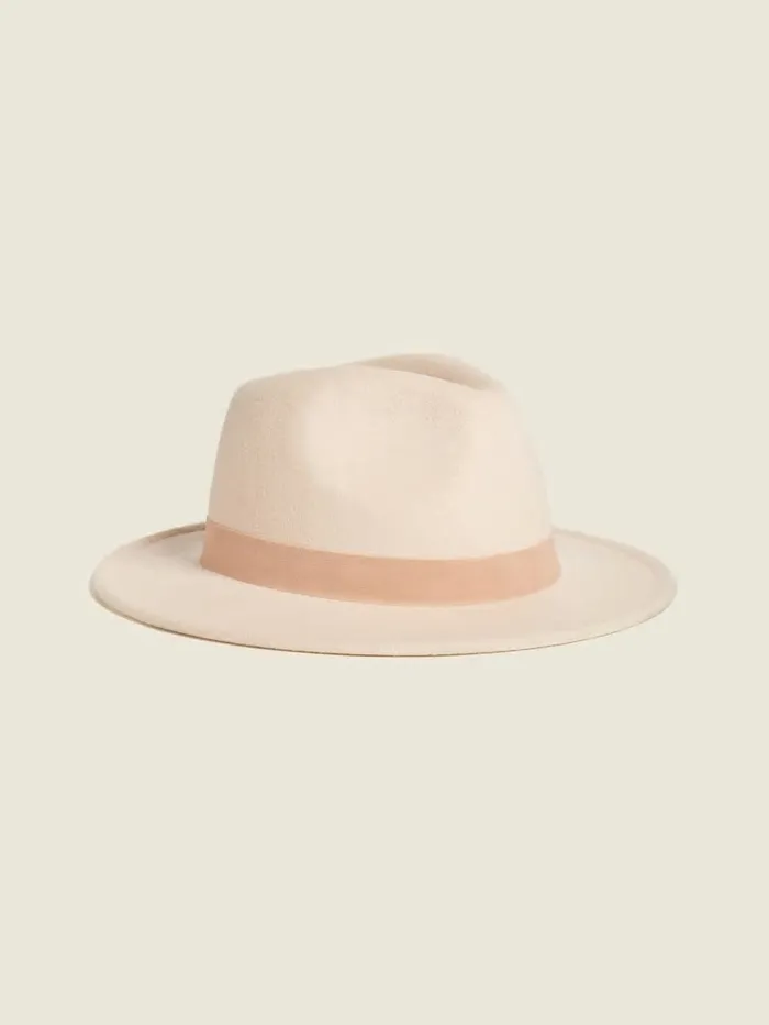 Hats and Scarves Vickie Wide Brim Hat Beige 8211 GUESS Women
