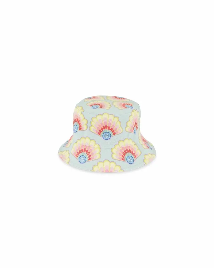 Hats MenWomen Casablanca Paris Rainbow Shell Denim Bucket Hat