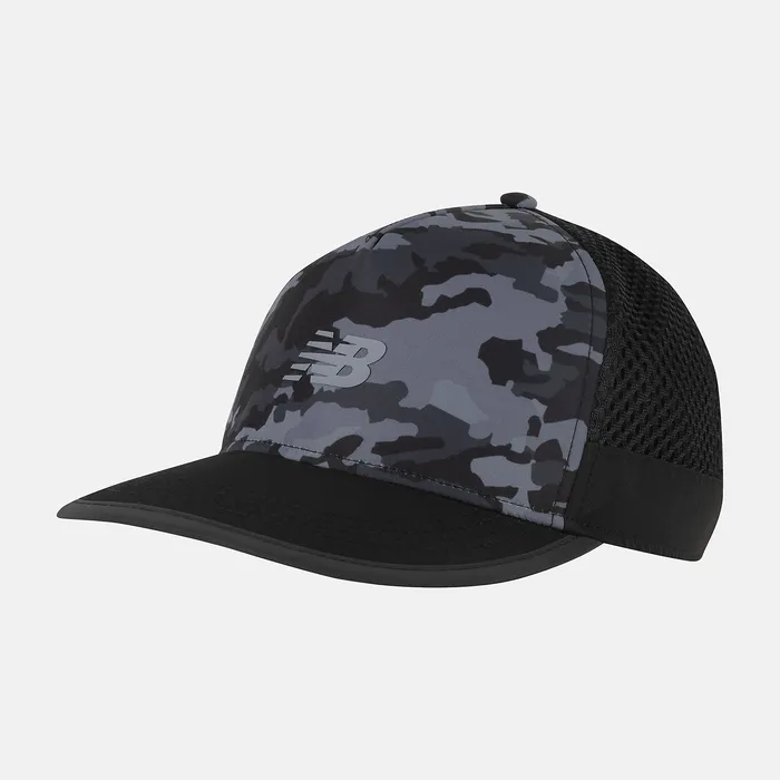 Hats New Balance MenWomen Speed Run Trucker BLACK CAMO