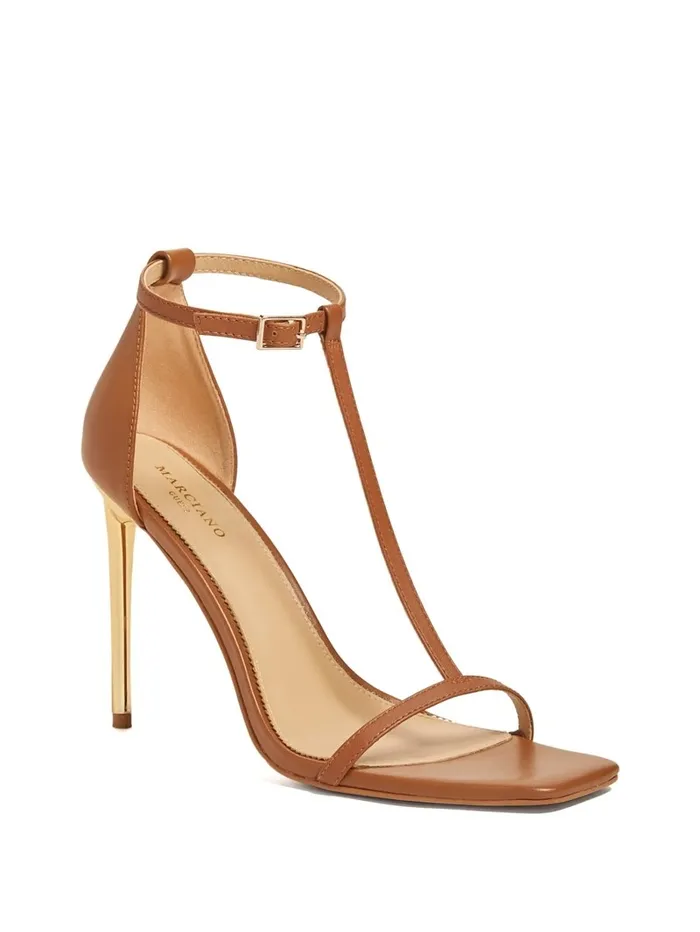 Heels GUESS Women Heeled TStrap Sandal Woodland Multi