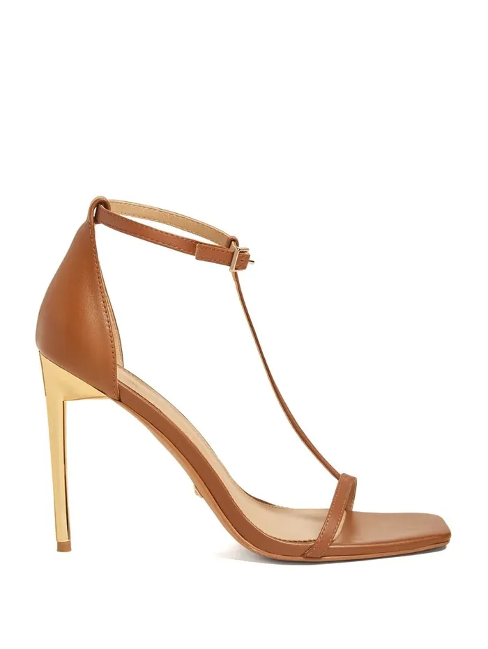Heels GUESS Women Heeled TStrap Sandal Woodland Multi Heels GUESS Women Heeled TStrap Sandal Woodland Multi