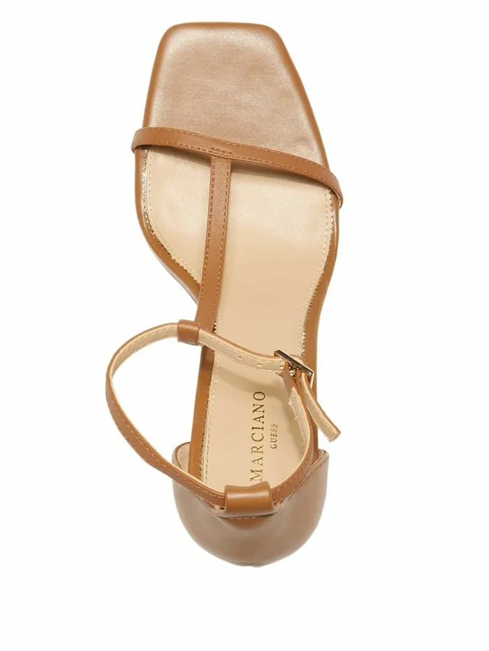 Heels GUESS Women Heeled TStrap Sandal Woodland Multi Heels GUESS Women Heeled TStrap Sandal Woodland Multi
