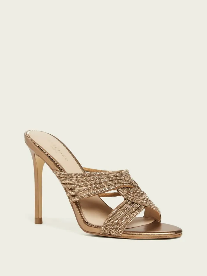 Heels Women Rhinestone Strappy Heel Light Natural GUESS