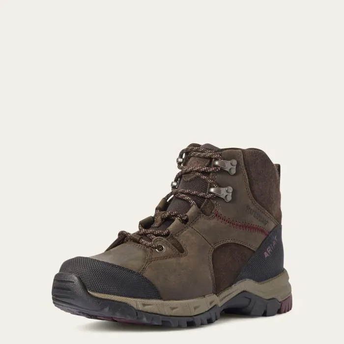 Hiking Boots and Shoes Women Ariat Skyline Mid Waterproof Dark Brown