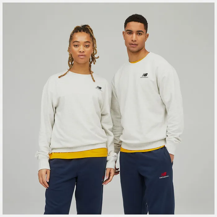 Hoodies and Sweatshirts New Balance Women Unissentials French Terry Crewneck Sweatshirt SEA SALT HEATHER Hoodies and Sweatshirts New Balance Women Unissentials French Terry Crewneck Sweatshirt SEA SALT HEATHER