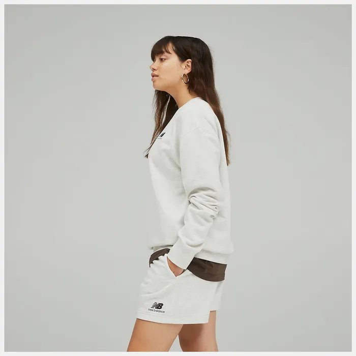 Hoodies and Sweatshirts New Balance Women Unissentials French Terry Crewneck Sweatshirt SEA SALT HEATHER Hoodies and Sweatshirts New Balance Women Unissentials French Terry Crewneck Sweatshirt SEA SALT HEATHER