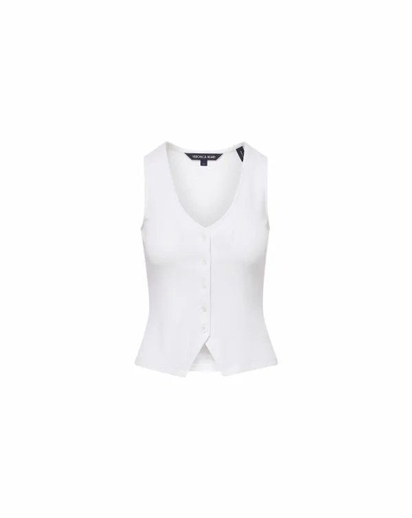 Hoorne Tank Top White Women Veronica Beard Tops Hoorne Tank Top White Women Veronica Beard Tops