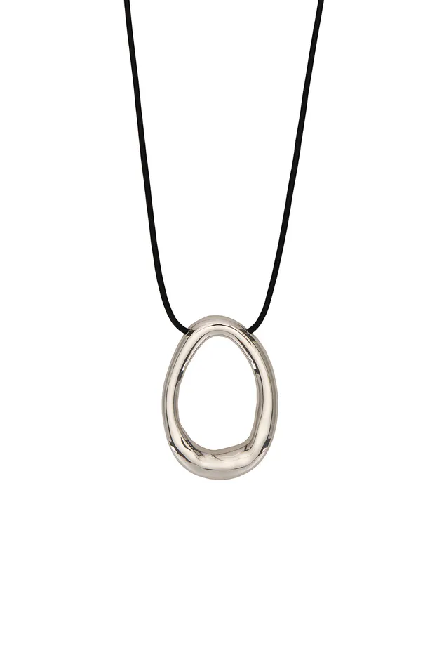 Hudson Necklace Black and Silver Women Lovers and Friends Jewelry