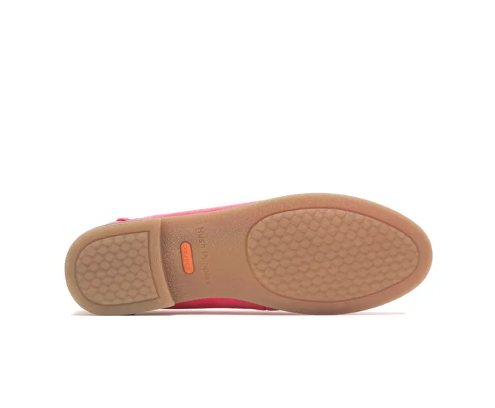 Hush Puppies Flats and SlipOns Women Wren Loafer Soft Red Suede