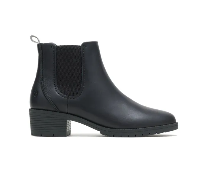 Hush Puppies Hadley Chelsea Boot Black Leather Women Boots
