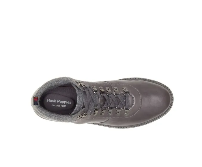 Hush Puppies Heath Hiker Boot Dark Grey Leather Men Boots Hush Puppies Heath Hiker Boot Dark Grey Leather Men Boots
