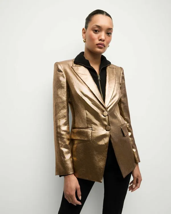 Izara Dickey Jacket Vintage Gold Women Veronica Beard Jackets and Outerwear Izara Dickey Jacket Vintage Gold Women Veronica Beard Jackets and Outerwear
