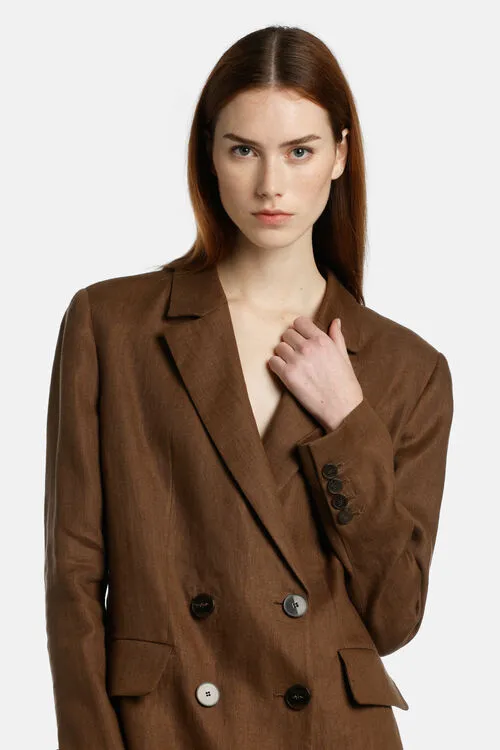 Jackets and Blazers Luisa Spagnoli Women Vittore Vittore Brown Jackets and Blazers Luisa Spagnoli Women Vittore Vittore Brown