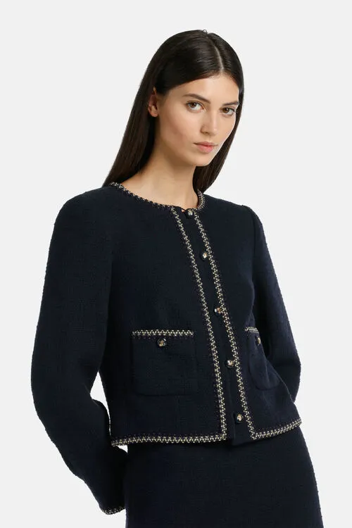Jackets and Blazers Women Veda Veda Blue Luisa Spagnoli