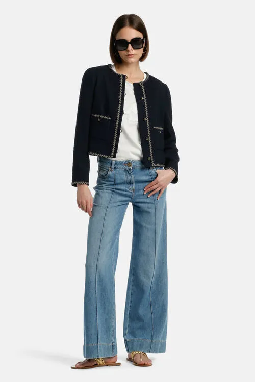 Jackets and Blazers Women Veda Veda Blue Luisa Spagnoli
