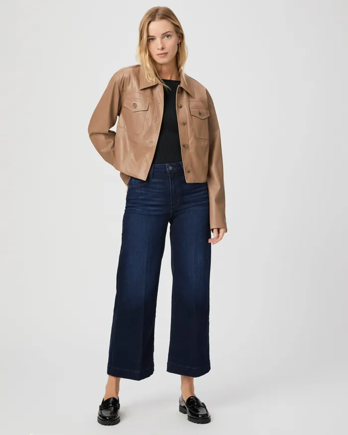 Jackets and Coats Fenwick Jacket 8211 Burnt Sugar Faux Leather 8211 PAIGE Women Jackets and Coats Fenwick Jacket 8211 Burnt Sugar Faux Leather 8211 PAIGE Women