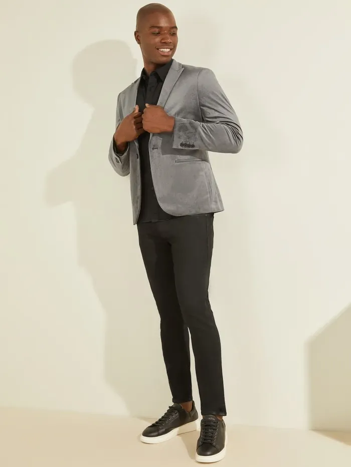Jackets and Coats GUESS Men Fulham Velvet Blazer Stone Isle Jackets and Coats GUESS Men Fulham Velvet Blazer Stone Isle