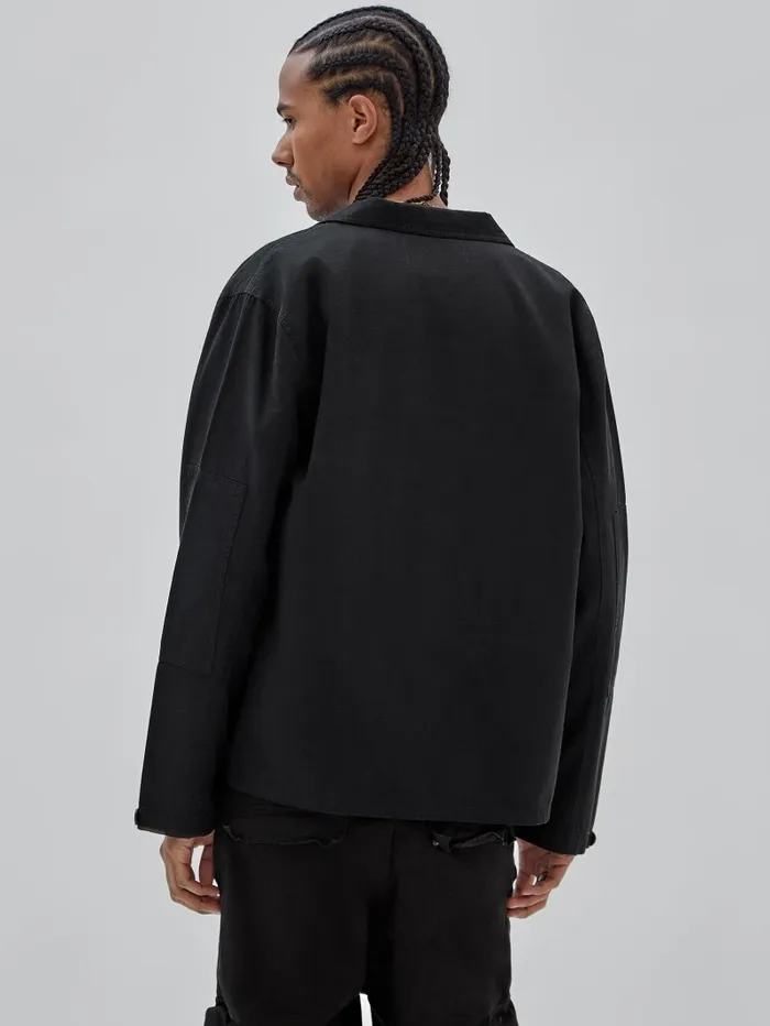Jackets and Coats GUESS Men GUESS Originals Ripstop Overshirt Jet Black Multi Jackets and Coats GUESS Men GUESS Originals Ripstop Overshirt Jet Black Multi