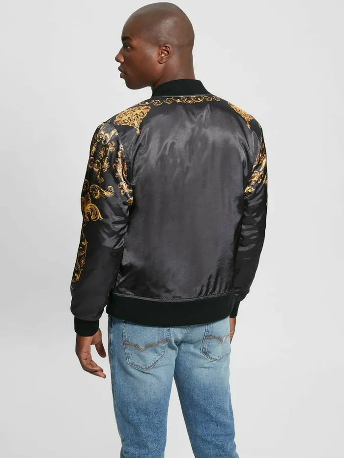 Jackets and Coats GUESS Men Irvine Royal Flight Jacket Black Jackets and Coats GUESS Men Irvine Royal Flight Jacket Black