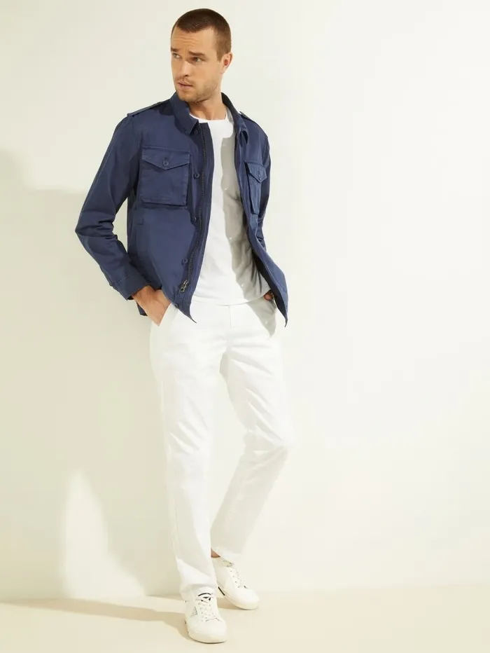 Jackets and Coats GUESS Men Washed Twill Cargo Jacket Gloaming Multi Jackets and Coats GUESS Men Washed Twill Cargo Jacket Gloaming Multi