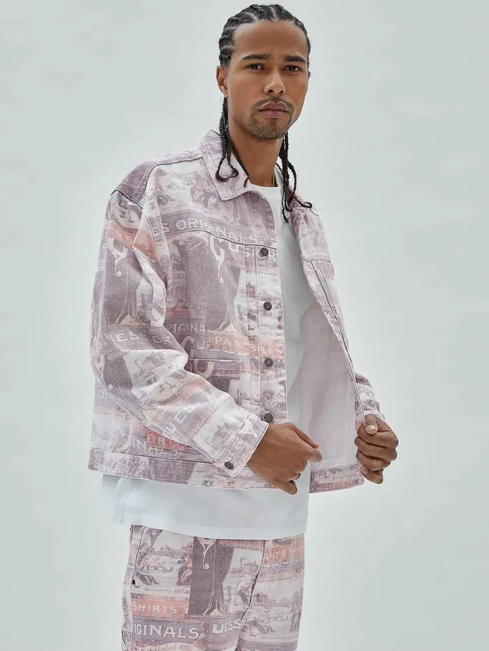 Jackets and Coats GUESS Originals Ranch Studio Jacket Vintage Ranch Print 8211 GUESS Men