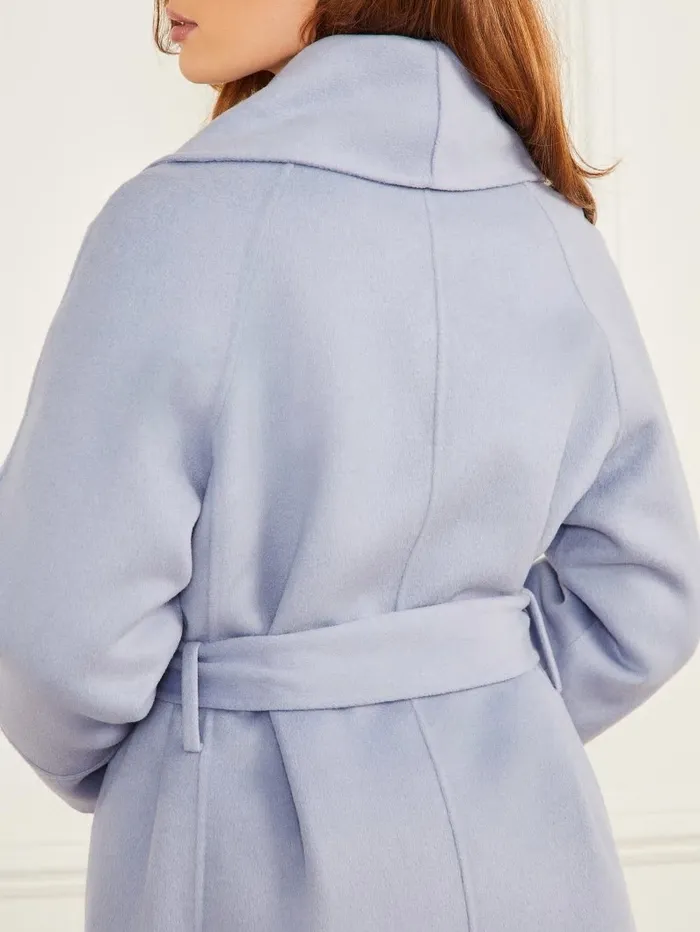 Jackets and Coats GUESS Women Keera WoolBlend Coat Dust Light Blue Jackets and Coats GUESS Women Keera WoolBlend Coat Dust Light Blue