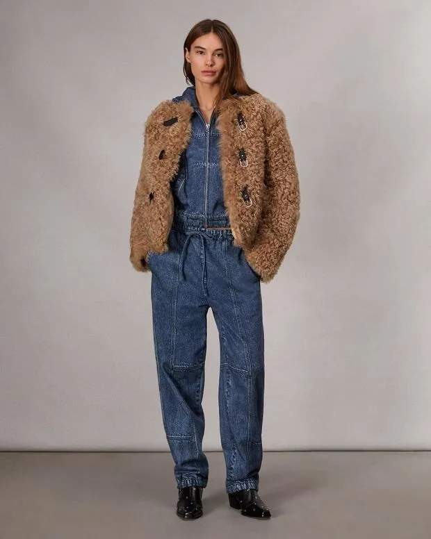 Jackets and Coats rag and bone Women Sabrina Shearling Jacket Light Brown