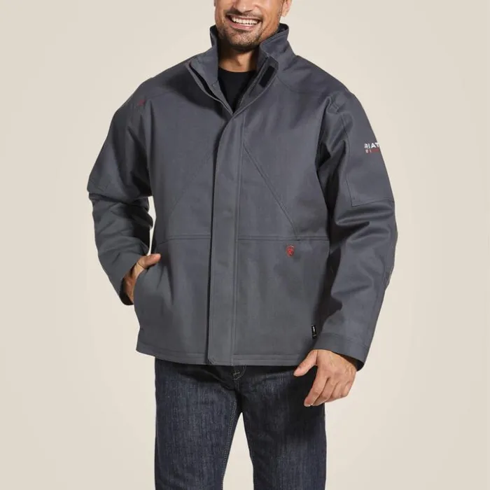 Jackets and Vests Men Ariat FR Maxmove Waterproof Insulated Jacket Iron Grey
