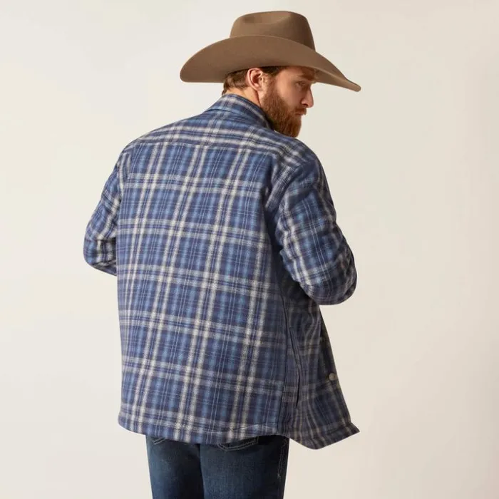 Jackets and Vests Men Ariat Hanley Shirt Jacket Mood Indigo Jackets and Vests Men Ariat Hanley Shirt Jacket Mood Indigo