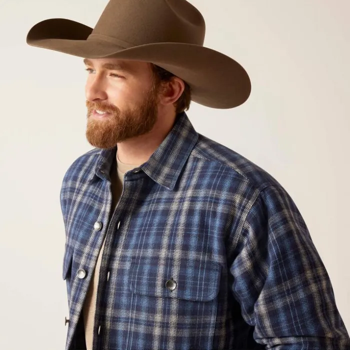 Jackets and Vests Men Ariat Hanley Shirt Jacket Mood Indigo Jackets and Vests Men Ariat Hanley Shirt Jacket Mood Indigo
