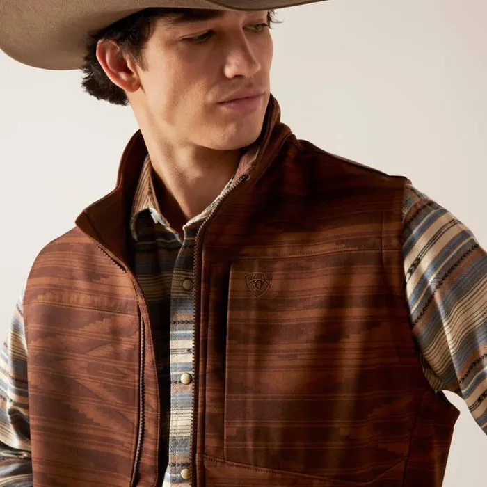 Jackets and Vests Men Ariat Logo 20 Chimayo Vest Shaved Chocolate Jackets and Vests Men Ariat Logo 20 Chimayo Vest Shaved Chocolate