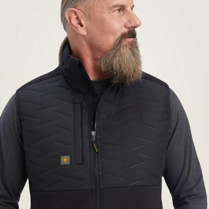 Jackets and Vests Men Ariat Rebar Cloud 9 Insulated Vest Black Jackets and Vests Men Ariat Rebar Cloud 9 Insulated Vest Black