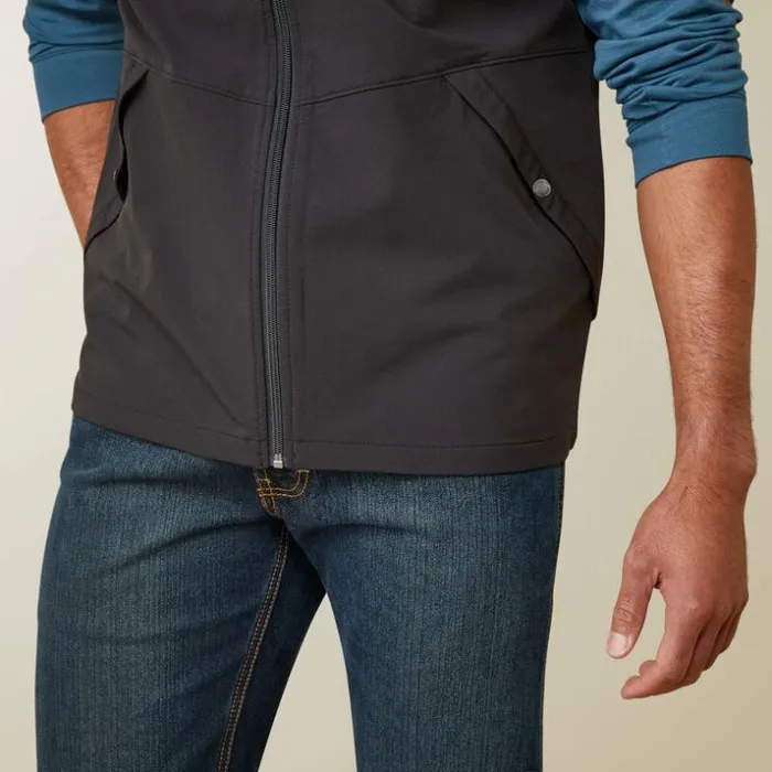 Jackets and Vests Men Ariat Rebar Weatherproof Convertible Jacket Black