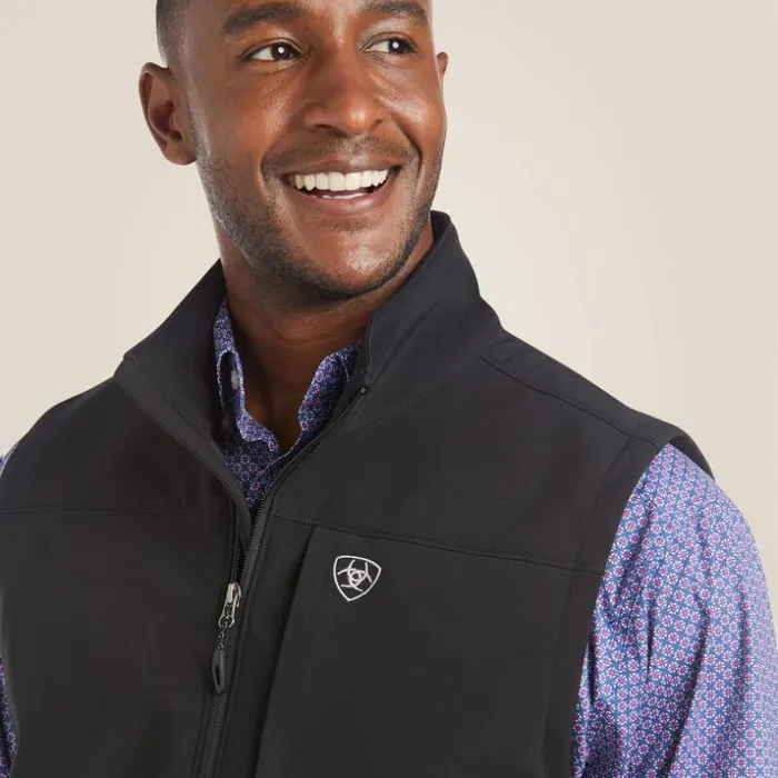 Jackets and Vests Men Ariat Vernon 20 Softshell Vest Black Jackets and Vests Men Ariat Vernon 20 Softshell Vest Black